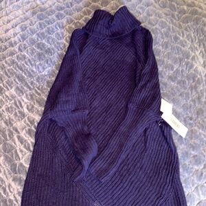 JustFab Blue Turtleneck Sweater